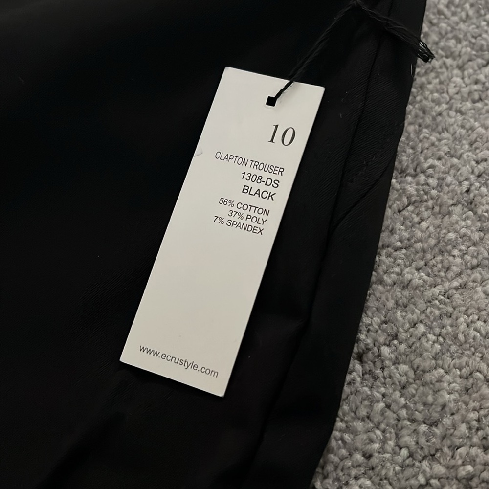 NWT - ECRU - Clapton Trouser Black - SIZE 10 - Picture 7 of 13